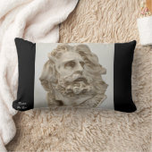 ヘラクレスデザインの木材クッション ランバークッション (ブランケット)