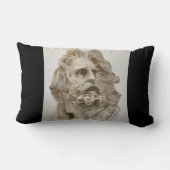 ヘラクレスデザインの木材クッション ランバークッション (裏面)