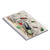 ヘラクレス・ビートル、シアラバエストライプの・ティタクリックイス ノートブック (右側)