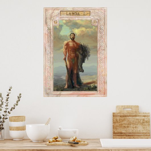 ヘラクレス（労働I） ポスター (キッチン)