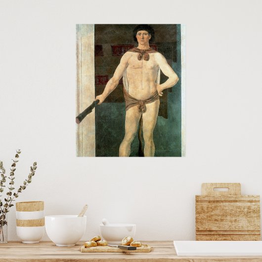 ヘラクレス – Piero della Francesca - 1465 ポスター (キッチン)