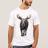 ヘラジカの接近 Tシャツ (正面)