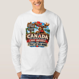 ヘラジカの私たちのストレートファニー Tシャツ