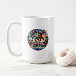 ヘラジカの私たちのストレートファニーTシャツ コーヒーマグカップ