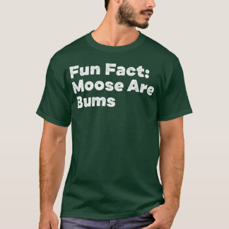 ヘラジカは怠け者 おもしろ動物ダジャレ・ユーモア 動物のミーム Tシャツ