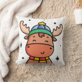 ヘラジカ クッション (ブランケット)