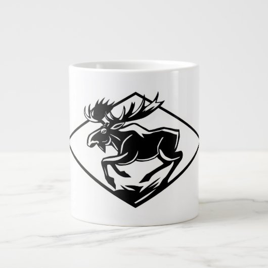 ヘラジカ  ジャンボコーヒーマグカップ (正面)
