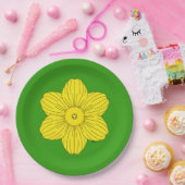 ヘラルディックダフォディル ペーパープレート (パーティー)