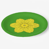 ヘラルディックダフォディル ペーパープレート (アングル)