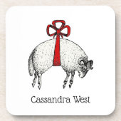 ヘラルディックバンドフリースラムシープクレストエンブレム コースター (正面)