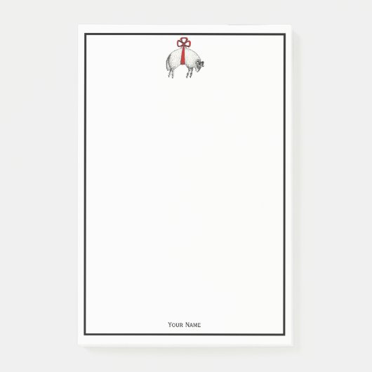 ヘラルディックバンドフリースラムシープクレストエンブレム ポストイット (正面)