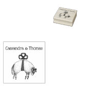 ヘラルディックバンドフリースラムシープクレストエンブレム ラバースタンプ (押印)