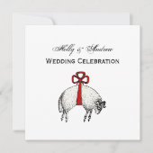 ヘラルディックバンドフリースラムシープクレストエンブレム 招待状 (正面)