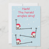 ヘラルドのクリスマスおもしろい・キャロル・プンフラットを切る シーズンカード (正面)