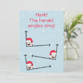 ヘラルドのクリスマスおもしろい・キャロル・プンフラットを切る シーズンカード (スタンド正面)