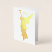 ヘラルドエンジェルクリスマスゴールドフォイルカード 箔カード (正面)