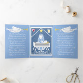 ヘラルドエンジェルスがクリスマスカードを歌う 三つ折り招待状 (内部)