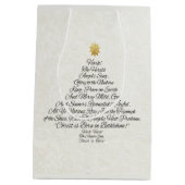 ヘラルドエンジェルスがクリスマスツリーを歌う ミディアムペーパーバッグ (裏面)