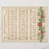 ヘラルドエンジェルスがクリスマスミュージックシートを歌う (裏面)