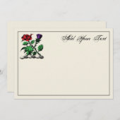 ヘラルドバラ&シスルクレストカラーノートカード ノートカード (正面/裏面)