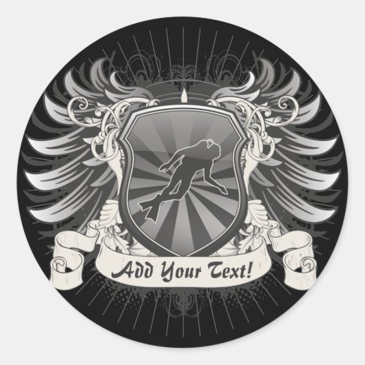 ヘラルドライスキューバダイビング ラウンドシール (正面)