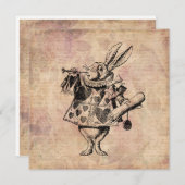 ヘラルド白うさぎアリスインワンダーランドフローラ シーズンカード (正面/裏面)