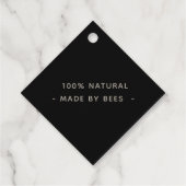 ヘラルビーブラックハニーと金属金ゴールド文字 フェイバータグ (裏面)