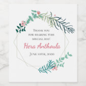 ヘラワインボトルラベル ワインラベル (シングルラベル)