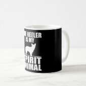 ヘラーは私の霊性動物で、ヘラーの恋人 コーヒーマグカップ (正面右)