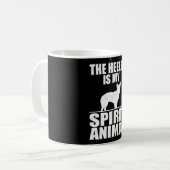 ヘラーは私の霊性動物で、ヘラーの恋人 コーヒーマグカップ (正面左)