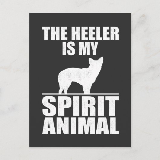 ヘラーは私の霊性動物で、ヘラーの恋人 ポストカード (正面)
