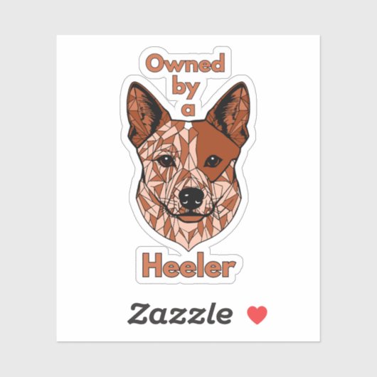 ヘラー所有（赤） シール (シート)