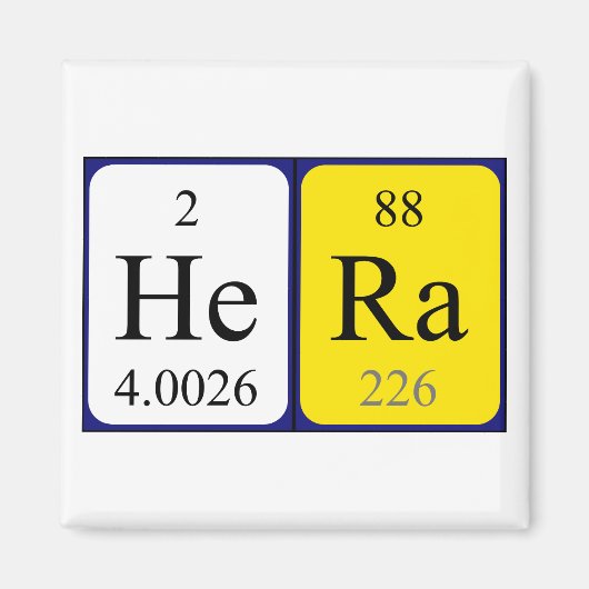 ヘラ周期表名磁石 マグネット (正面)