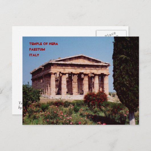 ヘラ寺院 ポストカード (正面/裏面)