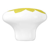 ヘリアンサス「レモンクイーン」ひまわり花（孤立） セラミックノブ (側面)