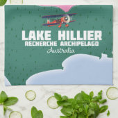 ヘリアール湖のオーストラリアの地図。 キッチンタオル (折り畳み)