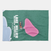 ヘリアール湖のオーストラリアの地図。 キッチンタオル (横)