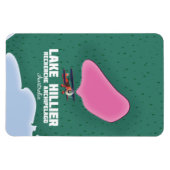 ヘリアール湖のオーストラリアの地図。 マグネット (横)