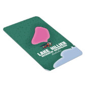 ヘリアール湖のオーストラリアの地図。 マグネット (右側)