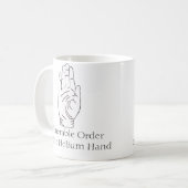 ヘリウム手のコップ コーヒーマグカップ (正面左)