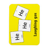 ヘリウム笑いガス元素プンマグネット マグネット (縦)