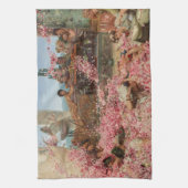 ヘリオガバルス・サー・ローレンス・アルマ・タデマのバラ キッチンタオル (縦)