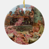 ヘリオガバルス(古代ローマのラグジュアリー)のバラ セラミックオーナメント (裏面)