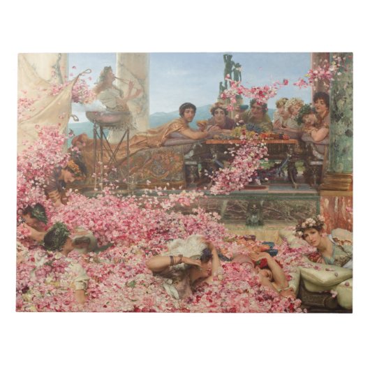 ヘリオガバルス（古代ローマのラグジュアリー）のバラ ノートパッド (正面)