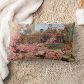 ヘリオガバルス（古代ローマのラグジュアリー）のバラ ランバークッション (ブランケット)