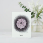 ヘリオゾア微生物学ギークデジタルアート ポストカード (スタンド正面)