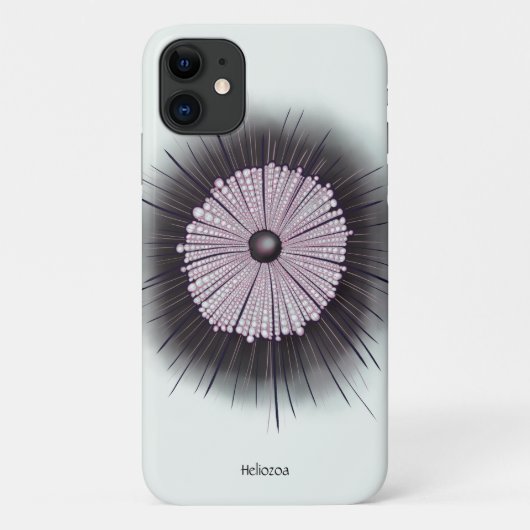 ヘリオゾア微生物学ギークデジタルアート Case-Mate iPhoneケース (裏面)
