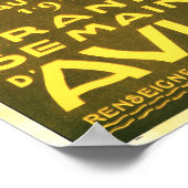 ヘリオポリス素晴らしエジプト航空ヴィンテージ旅行 ポスター (角)