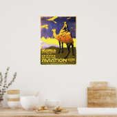 ヘリオポリス素晴らしエジプト航空ヴィンテージ旅行 ポスター (キッチン)