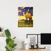 ヘリオポリス素晴らしエジプト航空ヴィンテージ旅行 ポスター (ホームオフィス)